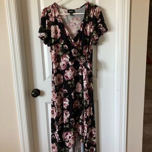 Floral high low dress